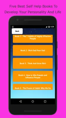 5 Self Help Books You Must Read android App screenshot 3